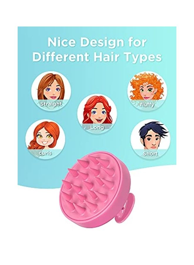 Heeta Hair Scalp Massager Pink 3X4X4inch - Image 5