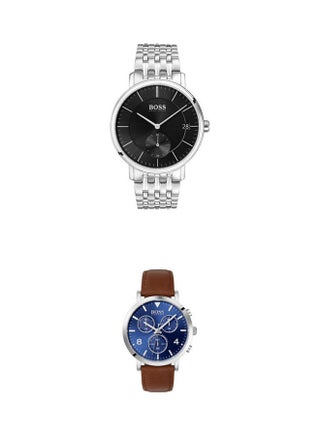 men Classic Stainless Steel Analog Watch 1513641 With Spirit Chronograph Watch 1513689 Set - v1639580368/N52173656A_1