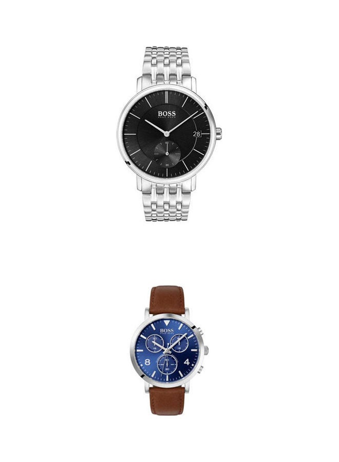 HUGO BOSS - men Classic Stainless Steel Analog Watch 1513641 With Spirit Chronograph Watch 1513689 Set - Image 1