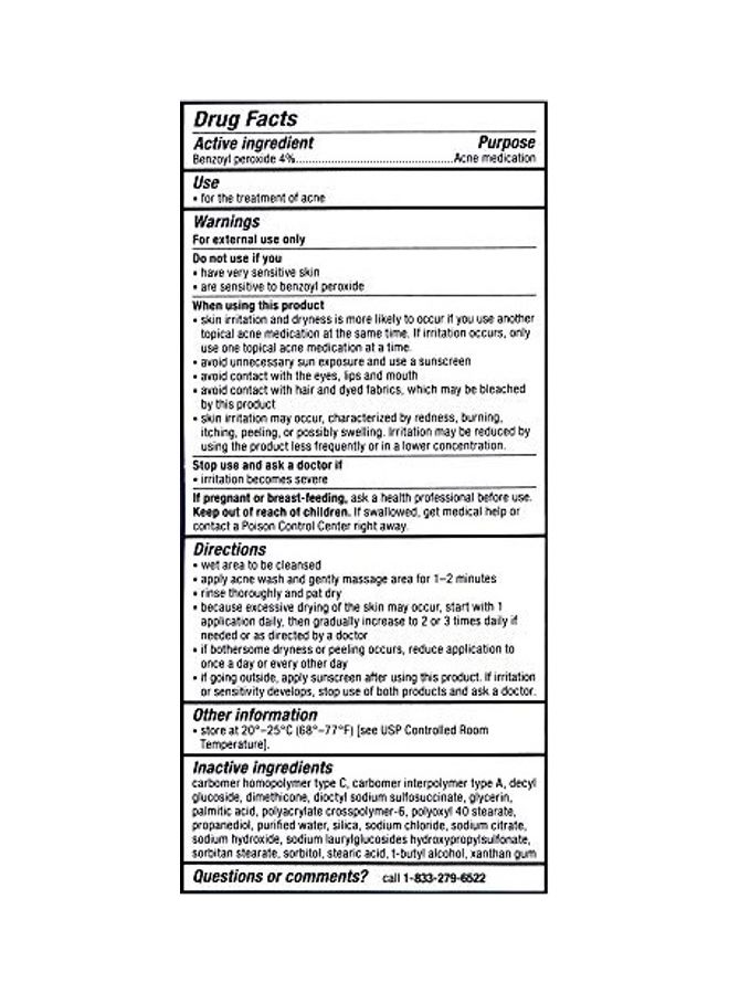PanOxyl Antimicrobial Acne Creamy Wash, 4% Benzoyl Peroxide, 6 Ounce 7X3X3inch - Image 3