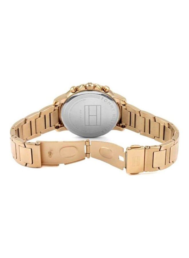 تومي هيلفيغر - Women's Claudia Round Shape Stainless Steel Analog Wrist Watch 1781743 with Women's Water Resistant Analog Watch MK3332 - Image 1