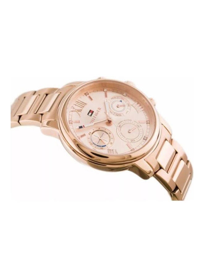 TOMMY HILFIGER - Women's Claudia Round Shape Stainless Steel Analog Wrist Watch 1781743 with Women's Metal Analog Watch MK3881 - Image 1