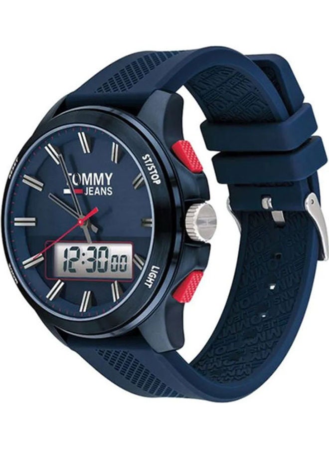 TOMMY HILFIGER men Water Resistant Analog/Digital Quartz Watch With Women'S Bradshaw Round Shape Stainless Steel Chronograph Wrist Watch 36 Mm - Gold - Mk5798 - Image 3