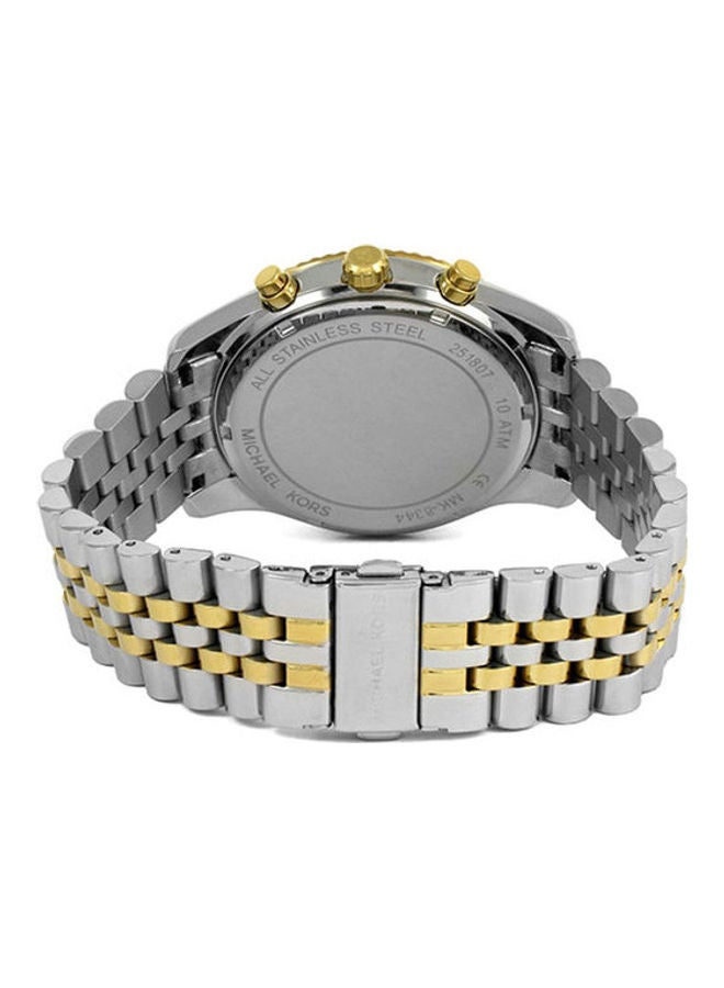مايكل كورس طقم ساعة كرونوغراف ليكسينجتون طراز MK8344 وساعة يد ستارلايت بعقارب طراز W0846L6 للرجال  - Image 2