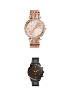women Stainless Steel Analog Watch Mk3192 With Stainless Steel Analog Watch Mk3192