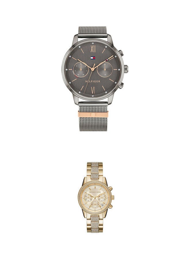 TOMMY HILFIGER - women Round Shape Stainless Steel Analog Wrist Watch With Women'S Metal Analog Wrist Watch Mk6613 - Image 1