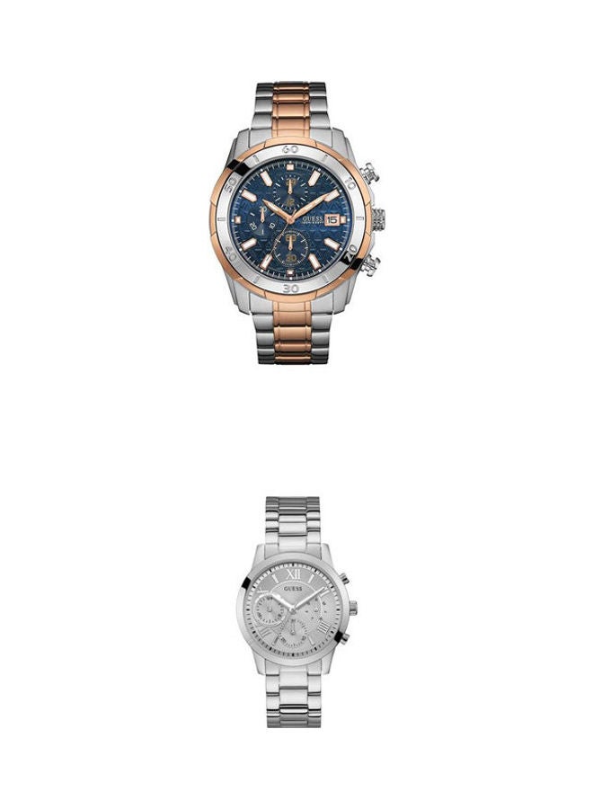 جس ساعة كرونوغراف من الفولاذ المقاوم للصدأ W0746G1 مع ساعة كرونوغراف من الفولاذ المقاوم للصدأ W0746G1 - Image 1