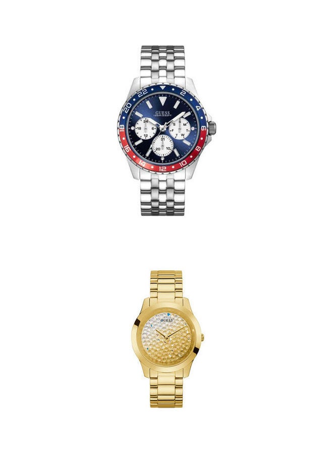 GUESS men Stainless Steel Analog Watch W1107G2 With Stainless Steel Analog Watch W1107G2 - Image 1