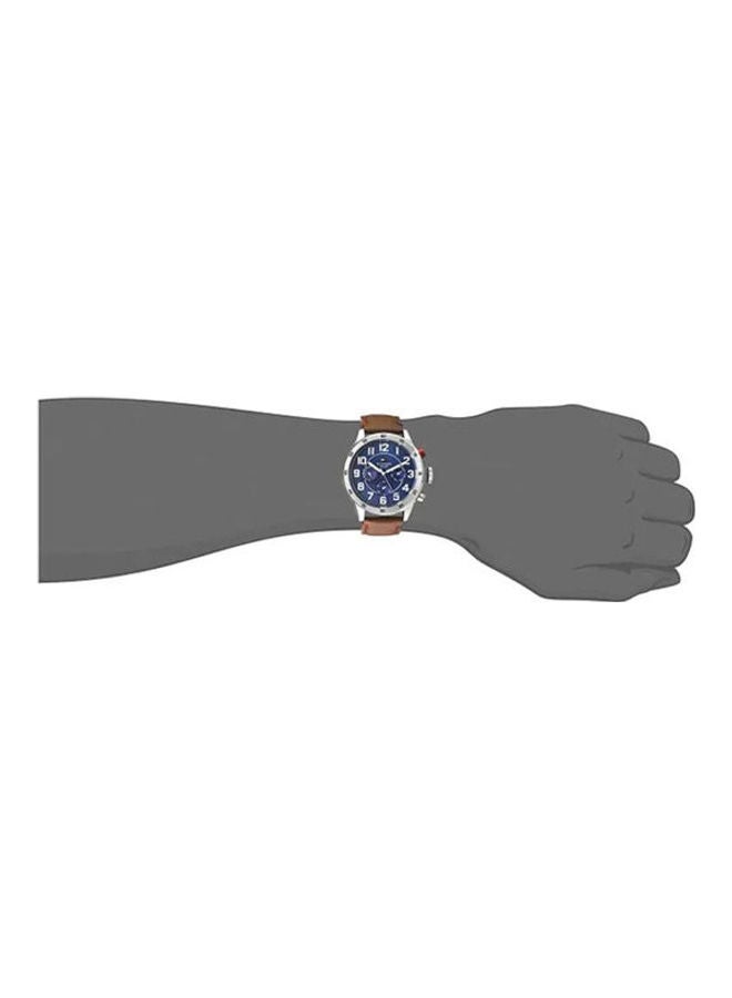 TOMMY HILFIGER - Men's Trent Leather Analog Watch And Metal Chronograph Watch Mk3843 Set - Image 1