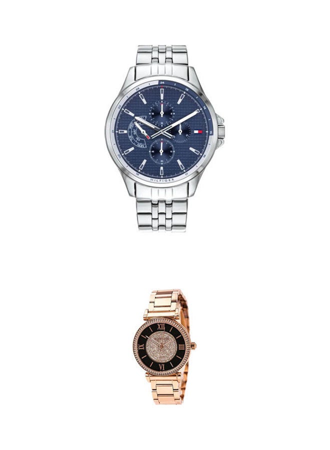TOMMY HILFIGER men Shawn Analog Watch With Women'S Water Resistant Analog Watch Mk3339 - Image 1