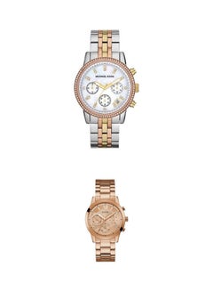 women Stainless Steel Analog Watch Mk5650 With Stainless Steel Analog Watch Mk5650