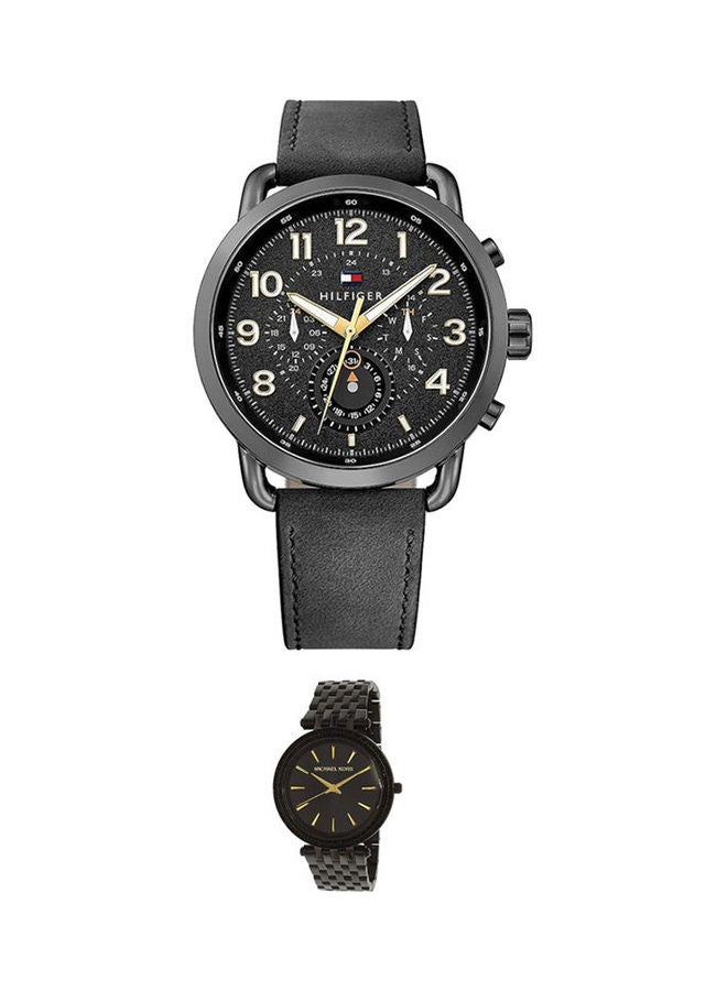 TOMMY HILFIGER Men's Briggs Chronograph Watch 1791426 And Darci Analog Watch MK3337 Set - Image 1