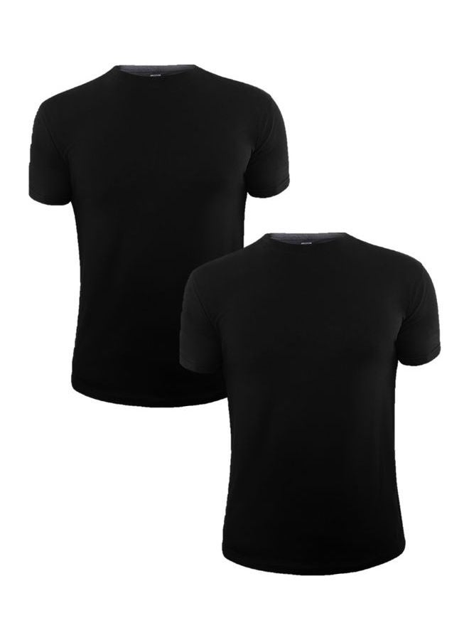 Comfortzone Round Neck T-Shirt For Everyday Pack of Obsidian Black - v1639582127/N52162072V_1