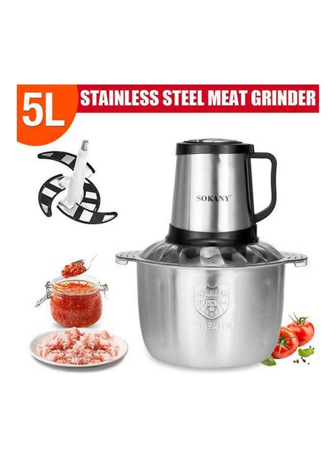 sokany Grinder And Chopper With Stainless Body - 800 W SK-7015N Multicolour  - Image 3
