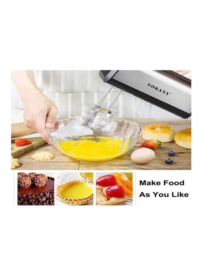 sokany Electric Egg Beater And Mixer 5 Speed 800.0 W CX-6651 Multicolour - Image 3