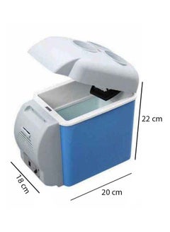 Generic Portable Car Compact Refrigerator 7.5 L K7085-1 Blue/White  - Image 2