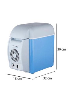 Generic Multi-Function Portable Car Mini Fridge 7.5 L 2724675505919 Blue/White  - Image 2
