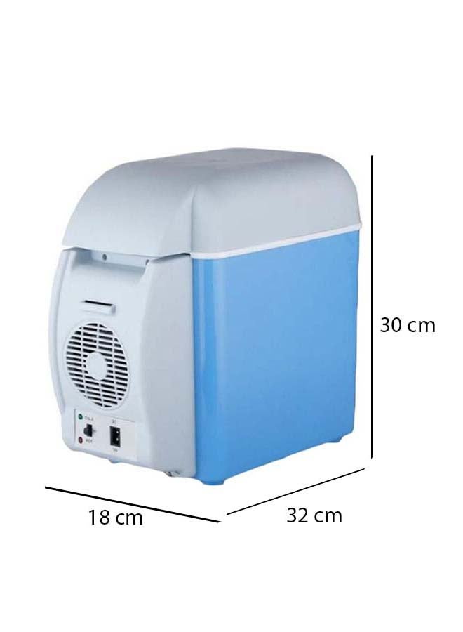 Multi-Function Portable Car Mini Fridge 7.5 L 2724675505919 Blue/White  - Image 2