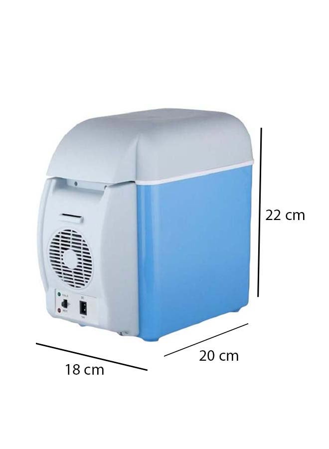 Generic - Multi-Function Portable Car Mini Fridge 7.5 L 2724675505766 Blue/White - Image 1