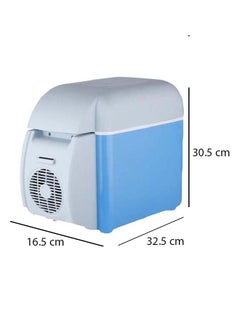 Generic Multi-Function Portable Car Mini Fridge 7.5 L 2724675505872 Blue/White  - Image 2