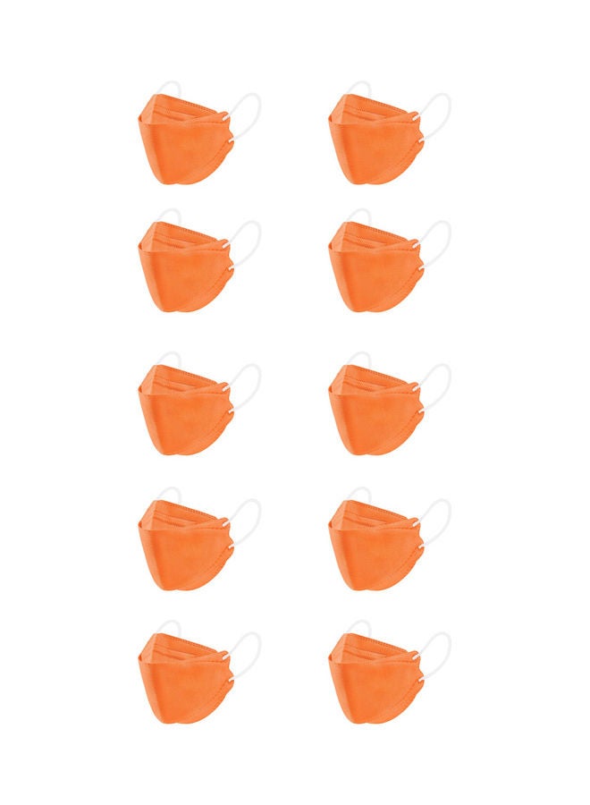 MedOne - 10-Piece N95 Face Mask For Adults Orange - Image 1