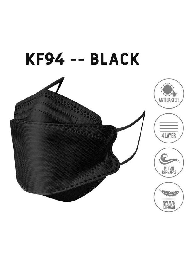 MedOne - 10-Piece KF94 Face Mask For Adults Black and Dark Brown - Image 1