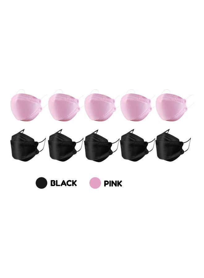 MedOne - 30-Piece KF94 Face Mask For Adults Pink and Black - Image 1