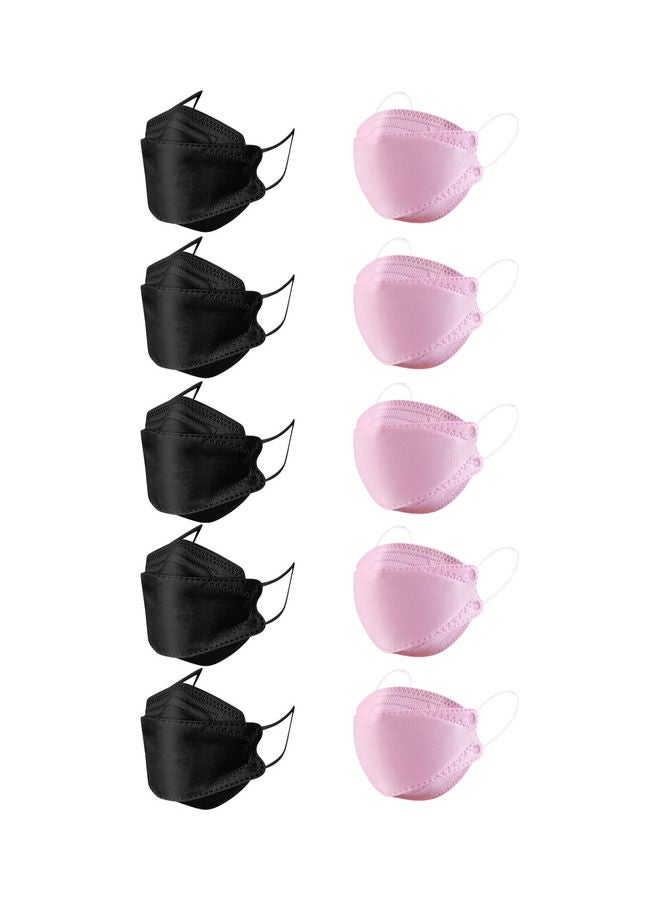 MedOne - 30-Piece KF94 Face Mask For Adults Pink and Black - Image 1