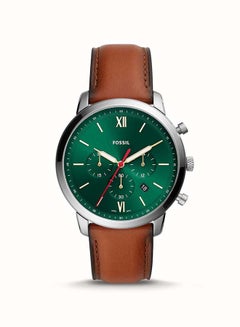 FOSSIL Men's Neutra Leather Strap Analog Wrist Watch FS5735 - 44 mm - Brown  - Image 1