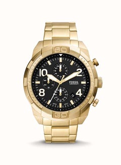 FOSSIL Men's Bronson Stainless Steel Chronograph Wrist Watch FS5877 - 50 mm - Gold  - Image 1