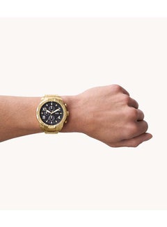 FOSSIL Men's Bronson Stainless Steel Chronograph Wrist Watch FS5877 - 50 mm - Gold  - Image 4