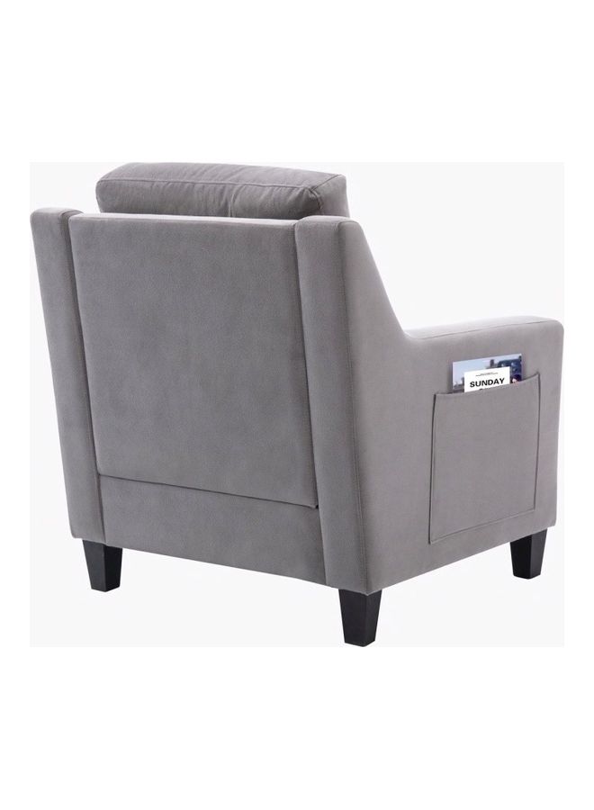 Home Box - Cooper 1-Seater Fabric Sofa Grey 91 x 79cm - Image 1