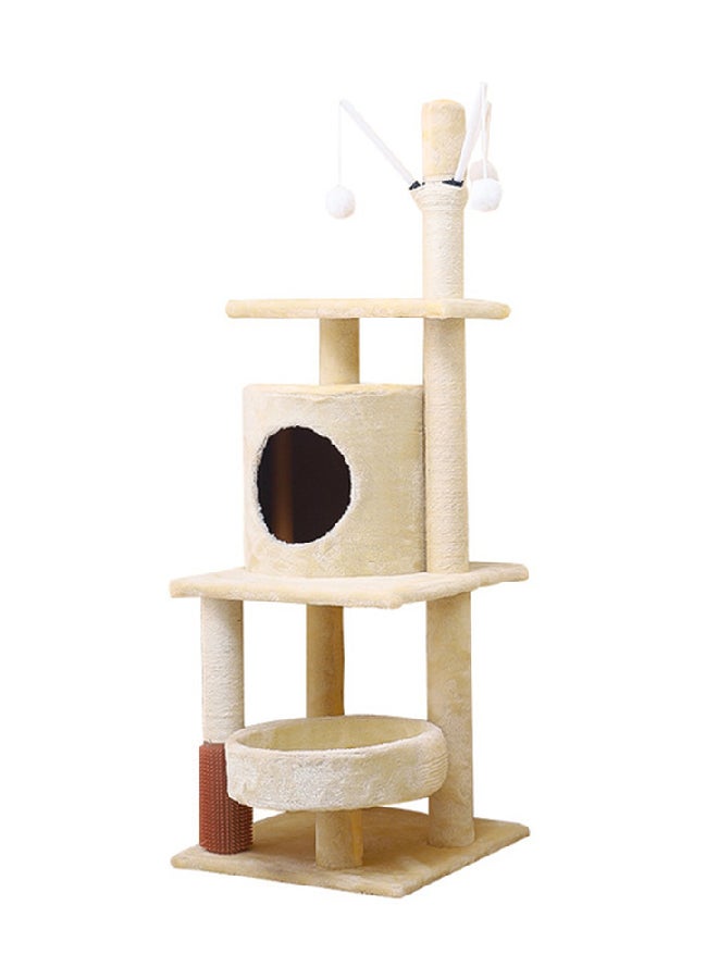 Kidle Cat Climbing Frame Toy Beige 40x40x125cm - Image 1
