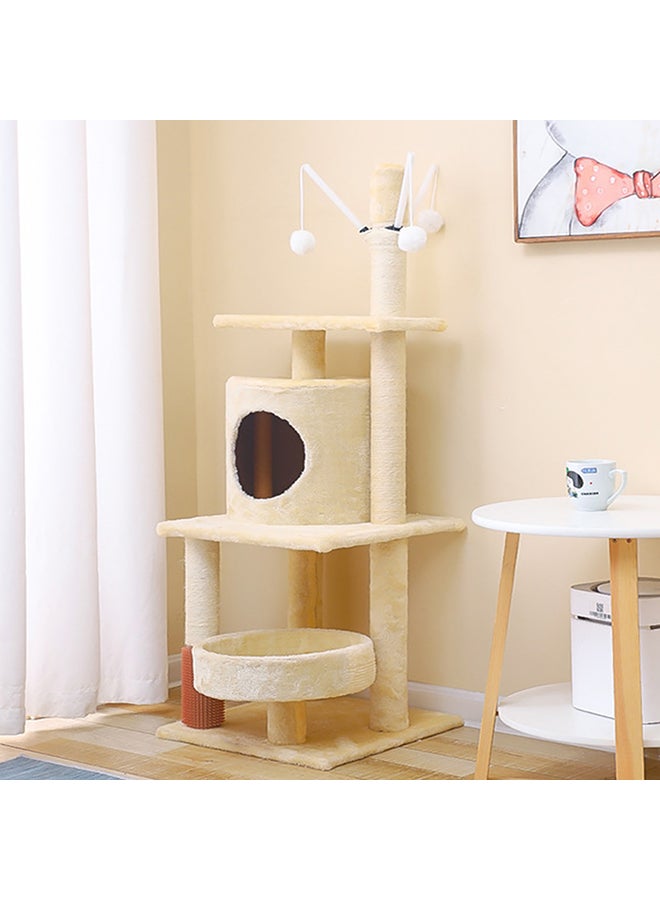 Kidle Cat Climbing Frame Toy Beige 40x40x125cm - Image 2