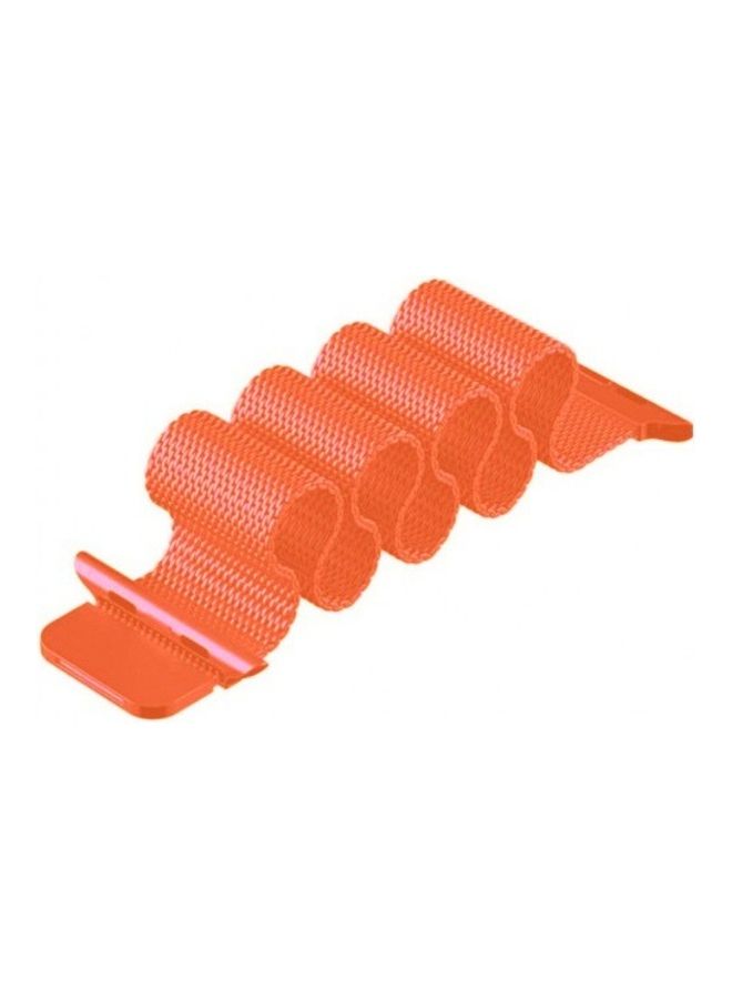 MARGOUN - Stainless Steel Milanese Loop Mesh Band for Apple Watch 7/6/SE/5/4/3/2/1 42mm/44mm/45mm Orange - Image 1