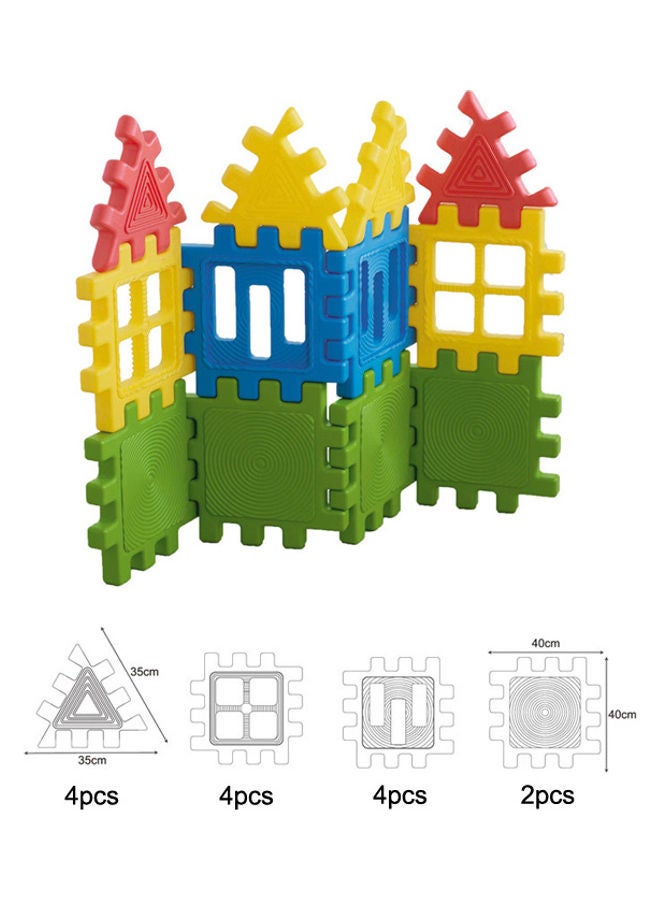 مجموعة ألعاب بلاط لمسية للأطفال مكونة من 14 قطعة - Image 2