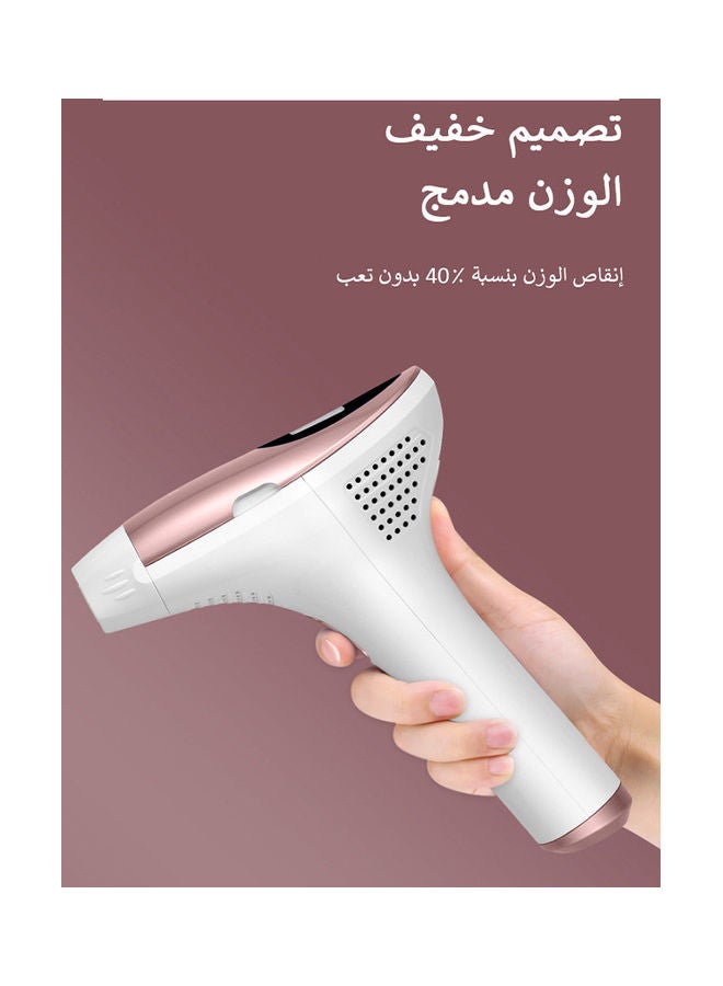 ملاي جهاز إزالة الشعر المنزلي والليزري بتقنية IPL مع مصباحين لإزالة الشعر زهري - Image 4
