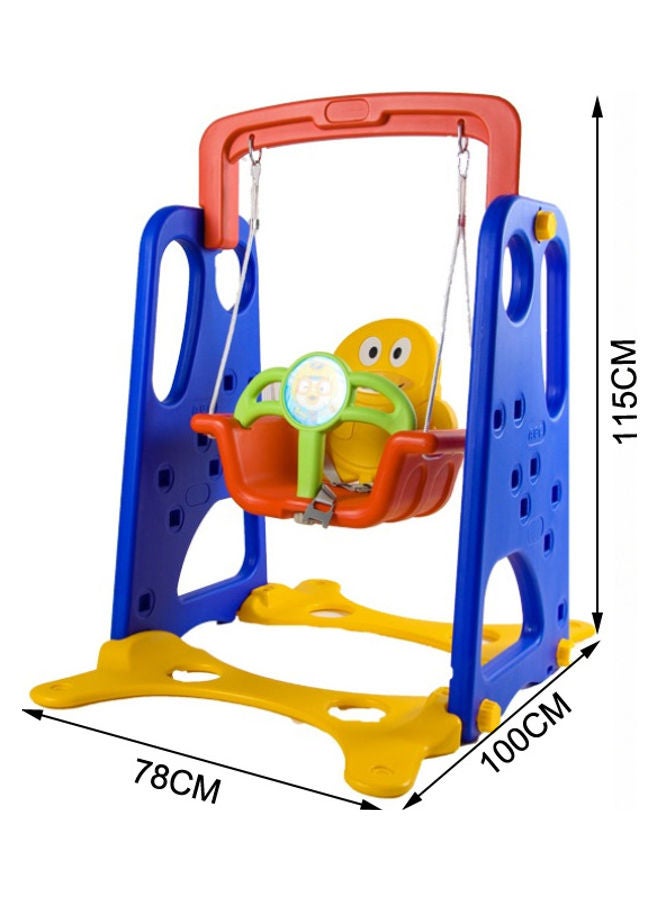 جساي تويز أرجوحة بلاستيكية متعددة الوظائف بتصميم دب للعب في الأماكن الداخلية 78x115x100سم - Image 4