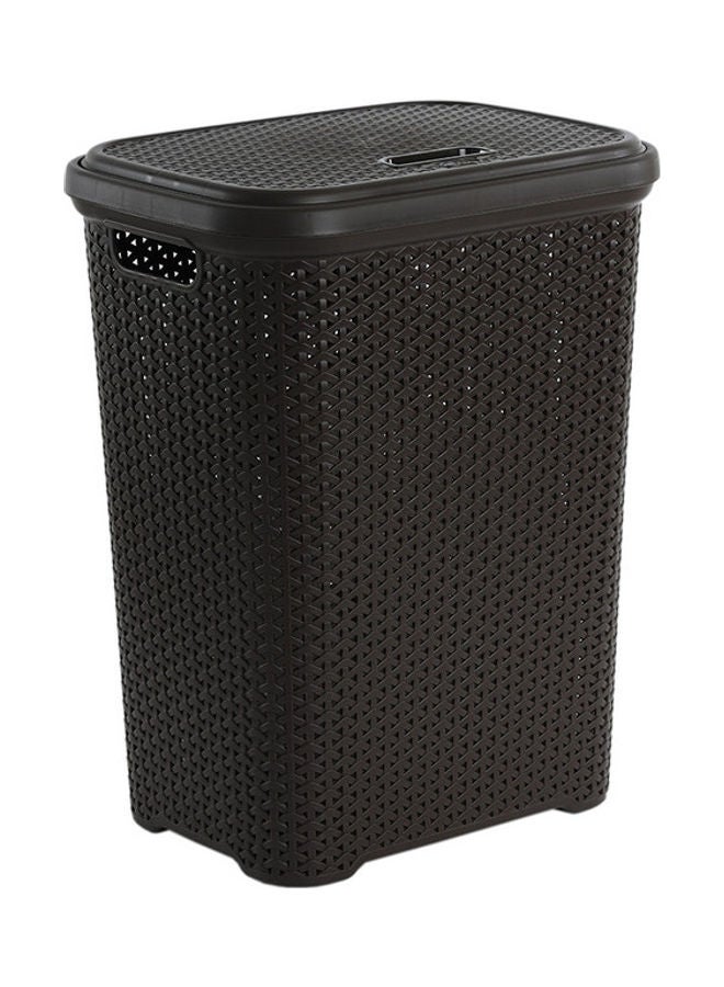 هومس آر أس سلة غسيل من القش شوكولاتة 39x29x50سم - Image 1