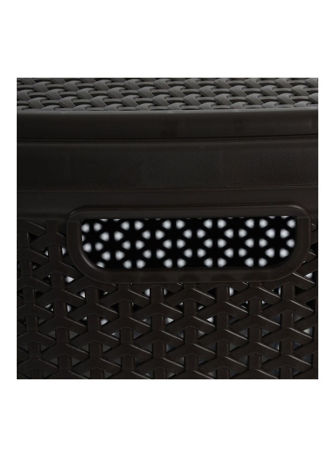 هومس آر أس سلة غسيل من القش شوكولاتة 39x29x50سم - Image 4