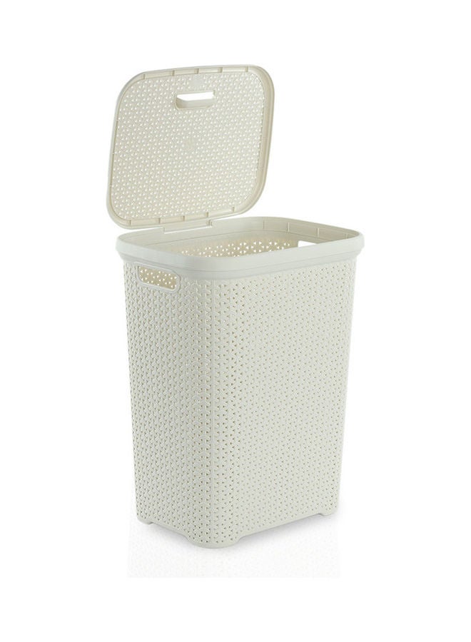 هومس آر أس سلة غسيل من القش عاجي 39x29x50سم - Image 2