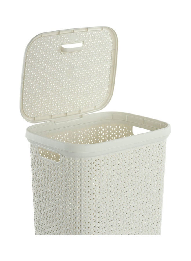هومس آر أس سلة غسيل من القش عاجي 39x29x50سم - Image 3