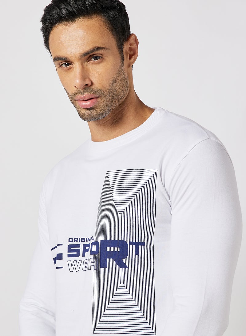 ABOF Regular Fit Sweatshirt White - Image 3