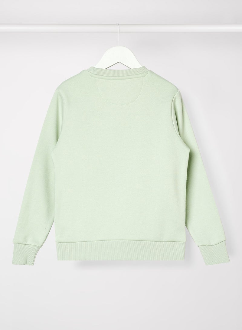 Mode By Red Tape - Girls Plain Casual Sweatshirt Mint Green - Image 1