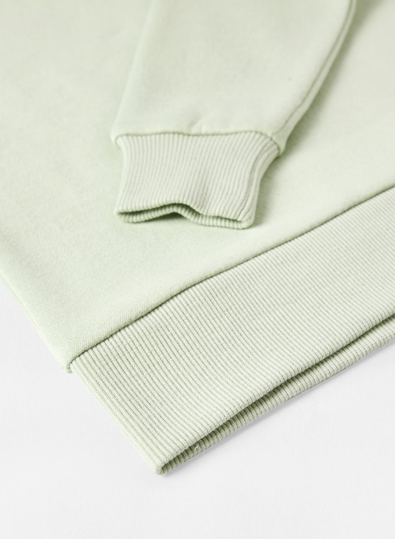 Mode By Red Tape - Girls Plain Casual Sweatshirt Mint Green - Image 1