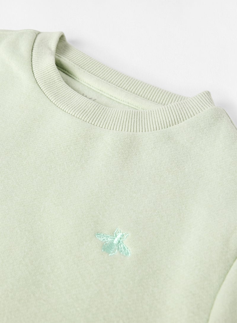 Mode By Red Tape - Girls Plain Casual Sweatshirt Mint Green - Image 1
