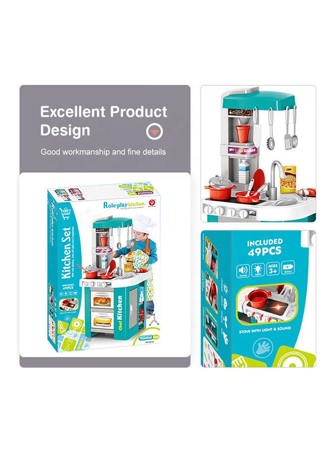49-Piece Cooking Kitchen Playset 34.5X33X72.5cm - Image 3
