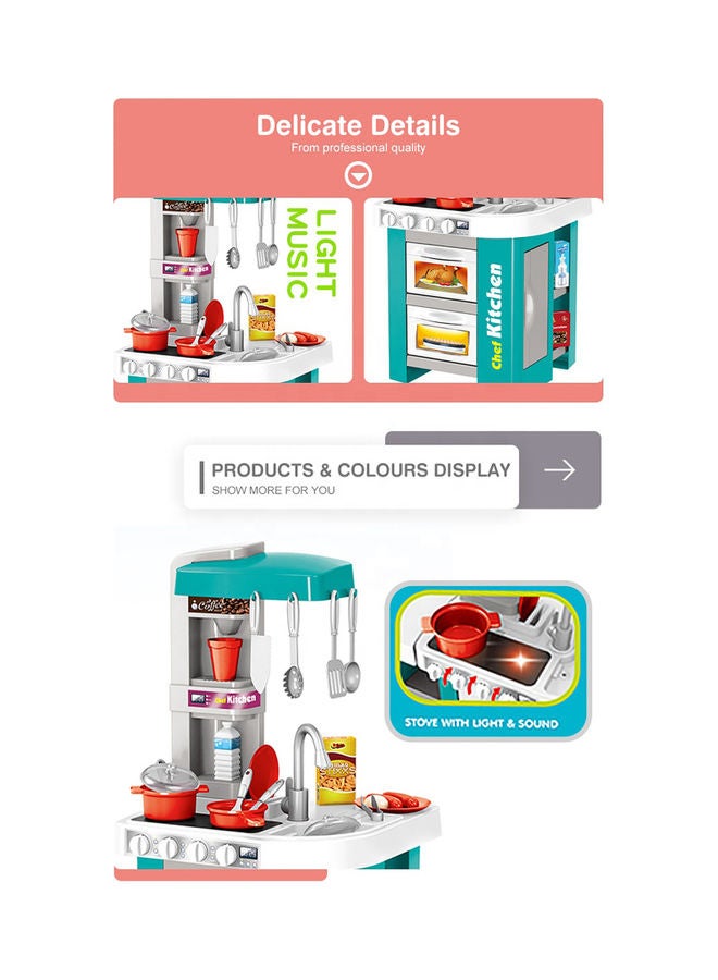 49-Piece Cooking Kitchen Playset 34.5X33X72.5cm - Image 4
