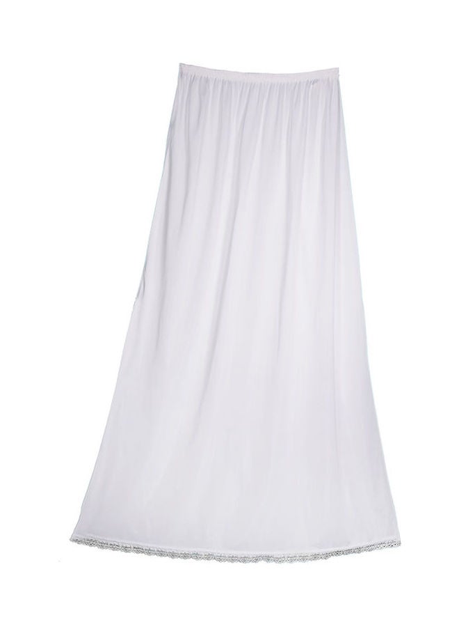 City Rose - 3 Pack Of Full Length Soft Inner Skirt With Elasticated Waistband White - Image 1