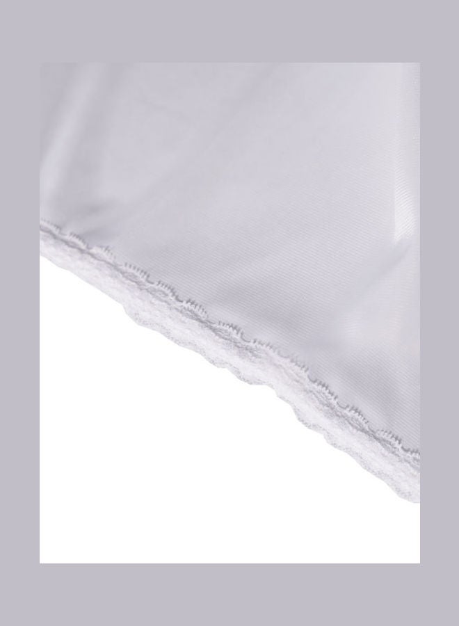 City Rose - 3 Pack Of Short Soft Inner Skirt With Elasticated Waistband White - Image 1